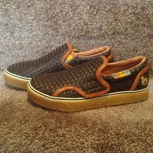 L.A.M.B Katella Woven Slip-On Shoes NIB 6.5