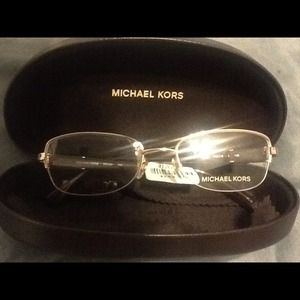 New Michael Kors gold and brown eyeglasses! Thin.