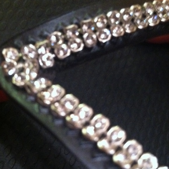 HAVAIANAS black with crystals flip flops - Picture 2 of 2