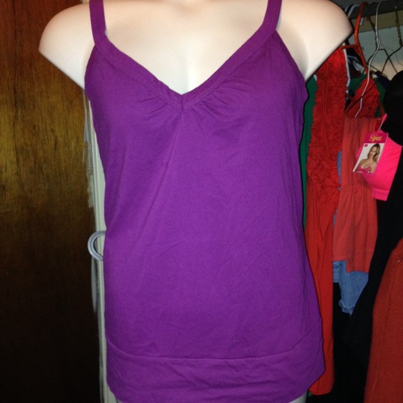 Purple plus size tank
