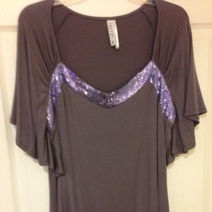 Kische blouse w/ sequins
