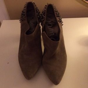 Sam Edelman Spiked Suede and Studded Booties