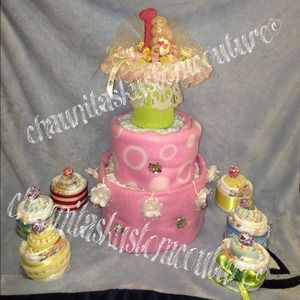 Care Bears diaper cake