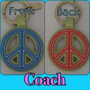 Coach Peace Key Ring