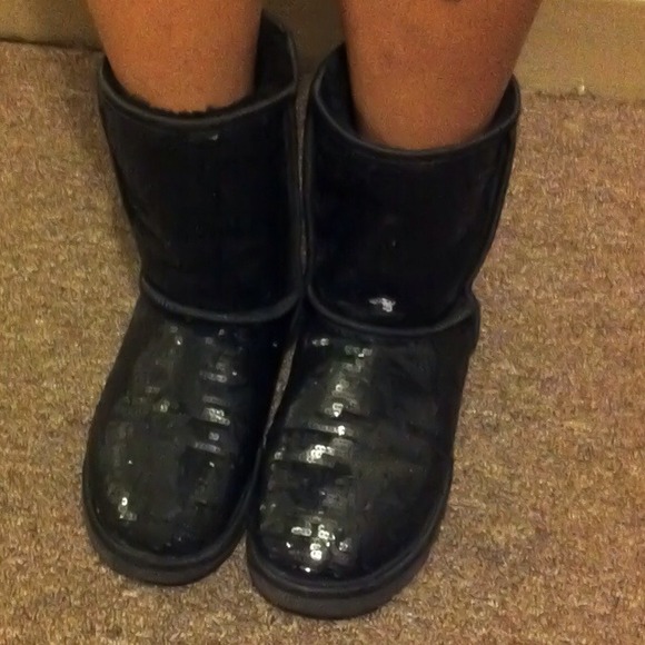 UGG Boots - Black Sequin Ugg's "Sparkles"