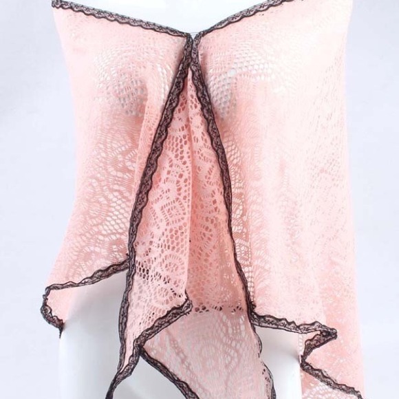 Pink shawl scarf