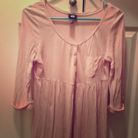 Long shirt or dress, light pink
