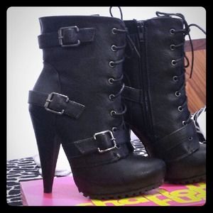 Charlotte Russe black booties