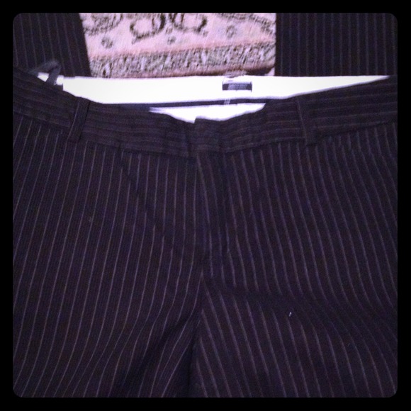 Gap black pin striped dress pant