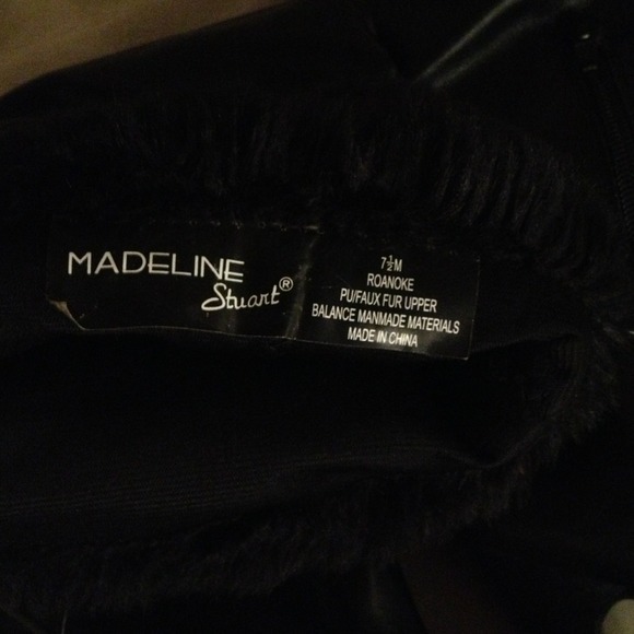 Size 7 1/2 Black Stiletto Boots by Madeline Stuart - Picture 3 of 3