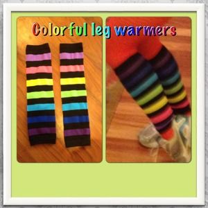 SOLD! Colorful leg warmers