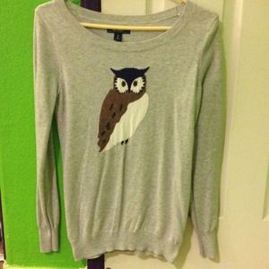 Old navy owl sweater