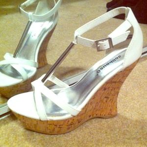 Dollhouse white wedges