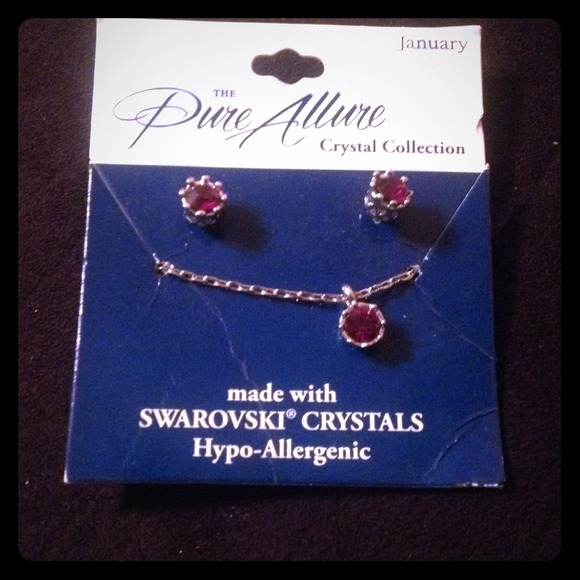 Crystal pens & earring set