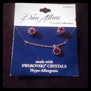 Crystal pens & earring set