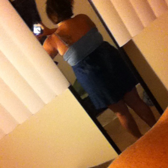 Jean/Blue Lace Dress - Picture 3 of 4