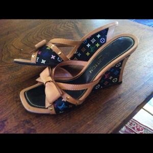 Louis Vuitton wedge sandals