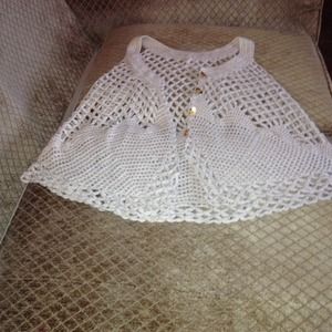 TRADED Free People Crochet Swing Vest Size M