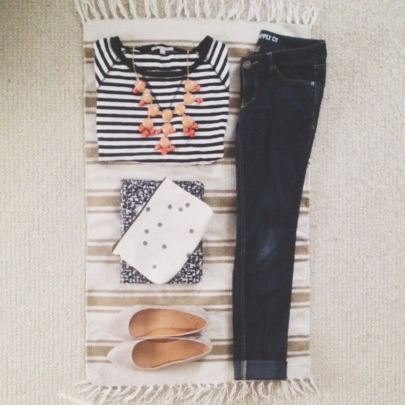 SOLD - GAP Striped Thermal Tee