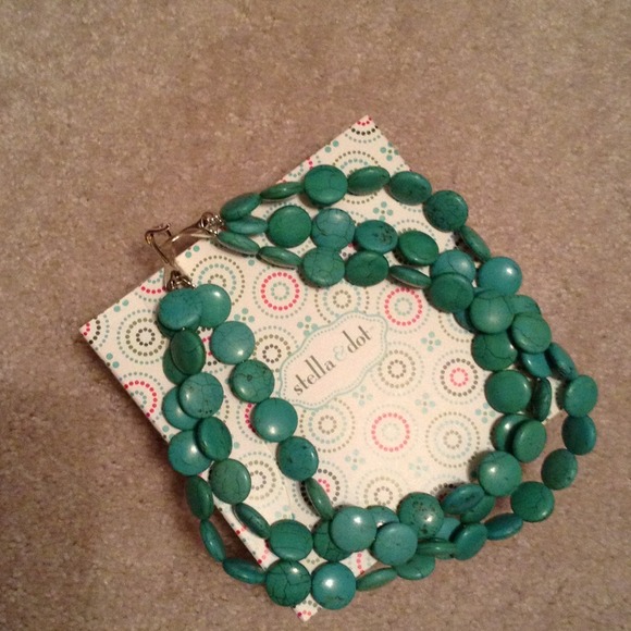 SOLD!!! Turquoise Sea Drop Necklace - Stella & dot
