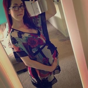 ***SOLD***Motherhood Maternity chiffon top