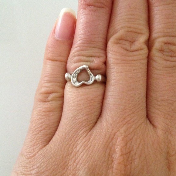 Tiffany & Co Elsa Peretti diamond & platinum ring - Picture 2 of 3