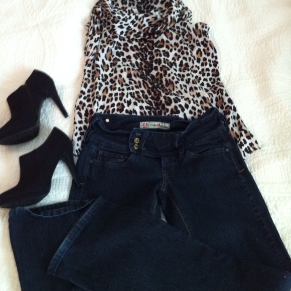 Dark denim pants