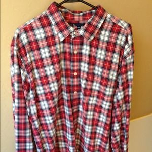 Men's Gap button up plaid shirts
