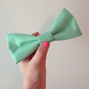 Mint Green hair bow