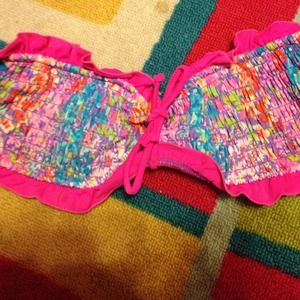 VS floral bathing suit top