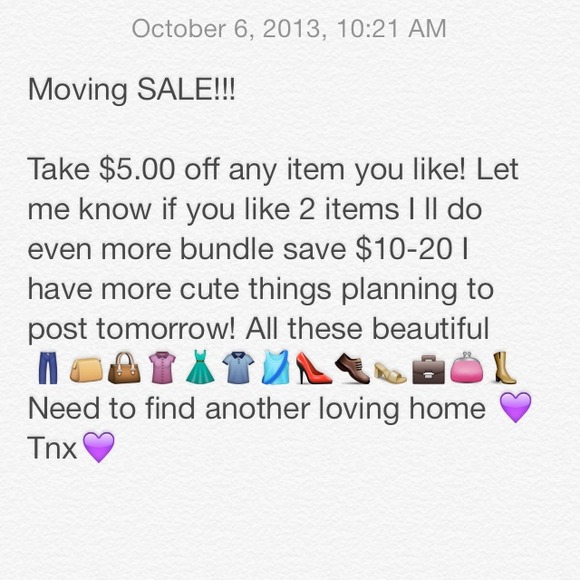 Moving SALE!!!💜