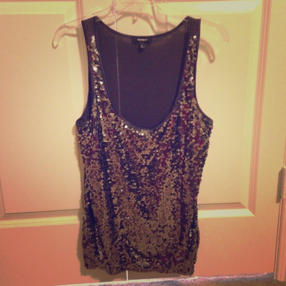 SOLD******Sequin Express Shirt