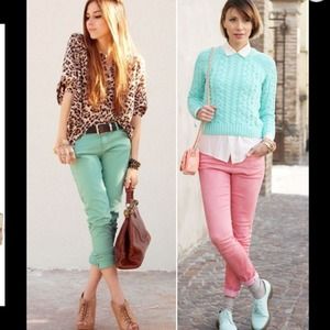 **sold**Lt pink skinny jeans