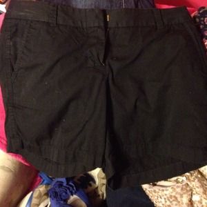 J. Crew black 5" shorts