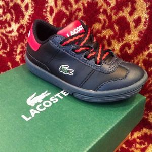 🔴SOLD IN BUNDLE🔴Infant Boy LACOSTE Sneakers!!