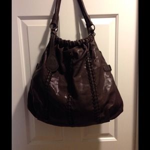 Brown Pleather Bag