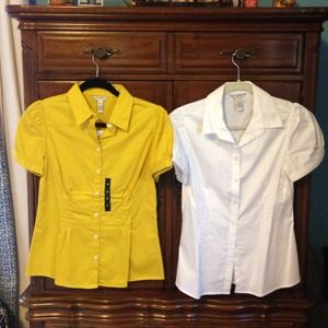 Banana Republic short Sleeve Stretch Button down