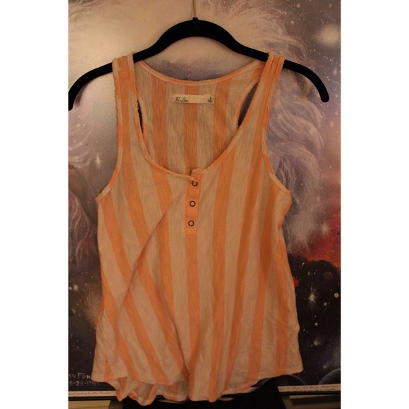 Striped button tank - Picture 3 of 4
