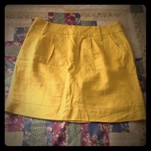 SOLD!!!! Forever 21 mustard linen skirt!