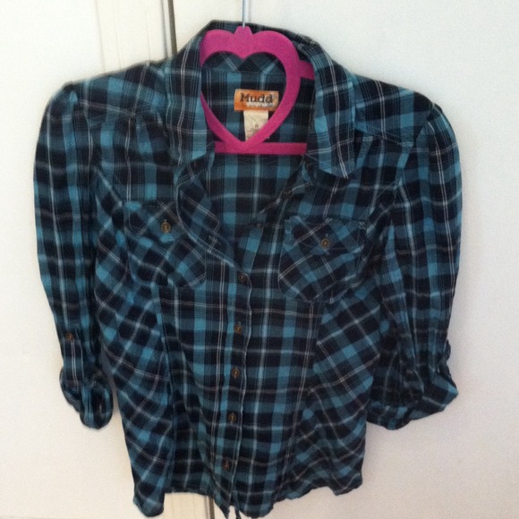 Cute plain shirt blue