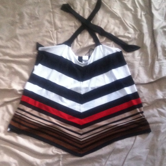 SALE✳️Multi-color Asymmetrical Halter Top❇️ - Picture 1 of 1