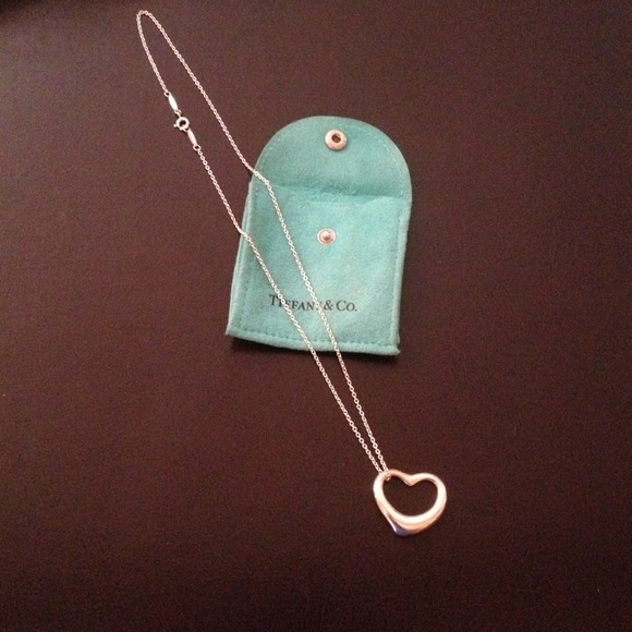 Tiffany & Co Elsa Peretti open heart pendant