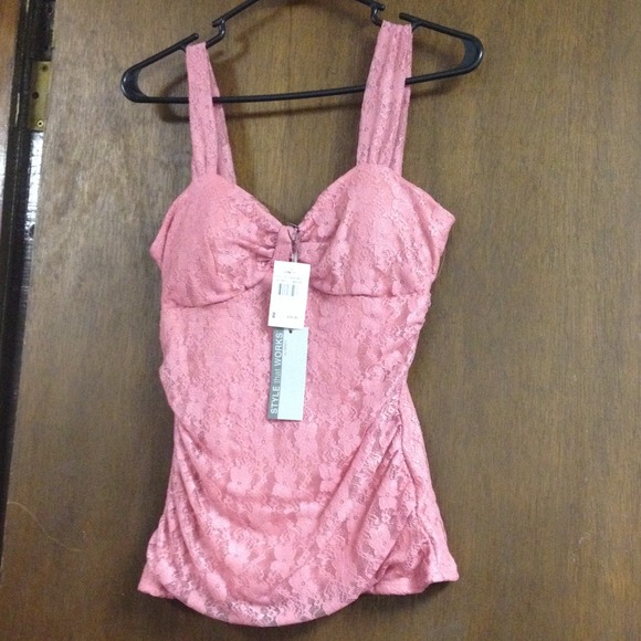 Pink dressy tank from Vanity