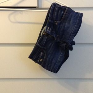 ABERCROMBIE DARK DENIM SHORTS
