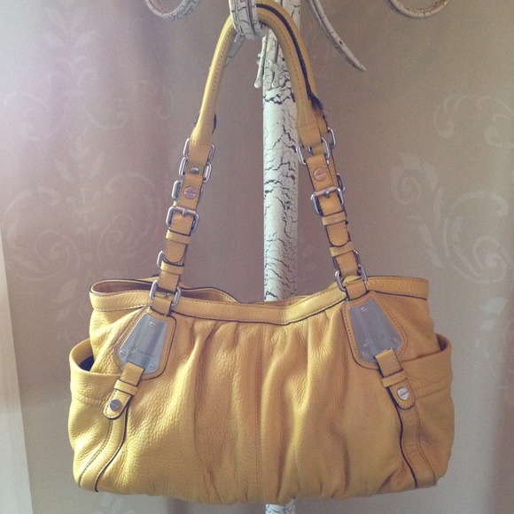 B Makowsky Handbags - REDUCED.   B MAKOWSKY MUSTARD YELLOW HANDBAG