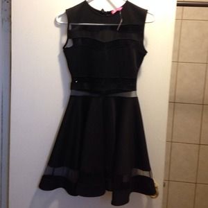 Marcela Mesh Skater Dress- ON HOLD