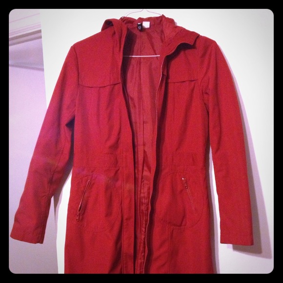 Lipstick Red H & M Coat - Picture 1 of 2