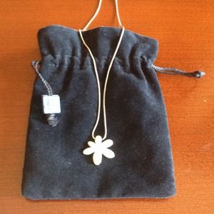 SALE Swarovski white amoeba necklace