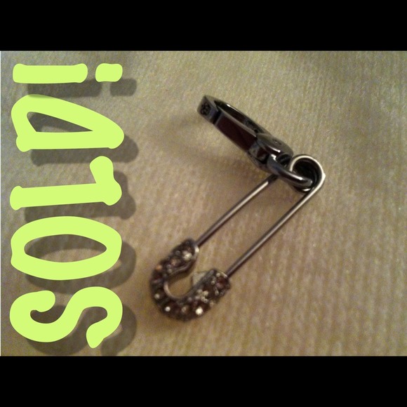Juicy Couture safety pin charm. New with box