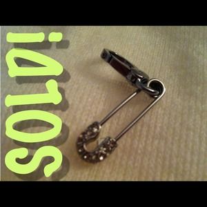 Juicy Couture safety pin charm. New with box